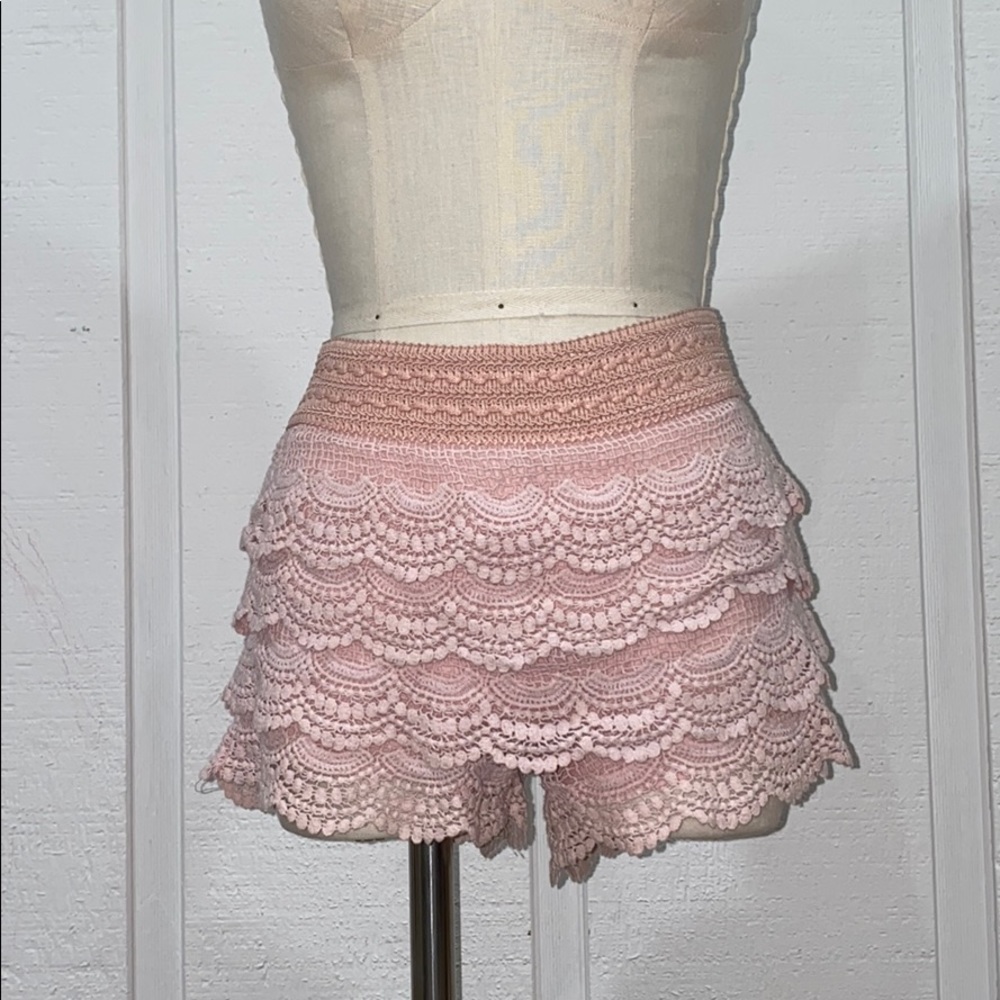 Blush pink shorts